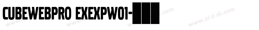 CubeWebPro ExexpW01字体转换